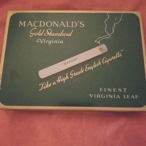 Vintage Macdonald's Gold Standard Finest Virginia